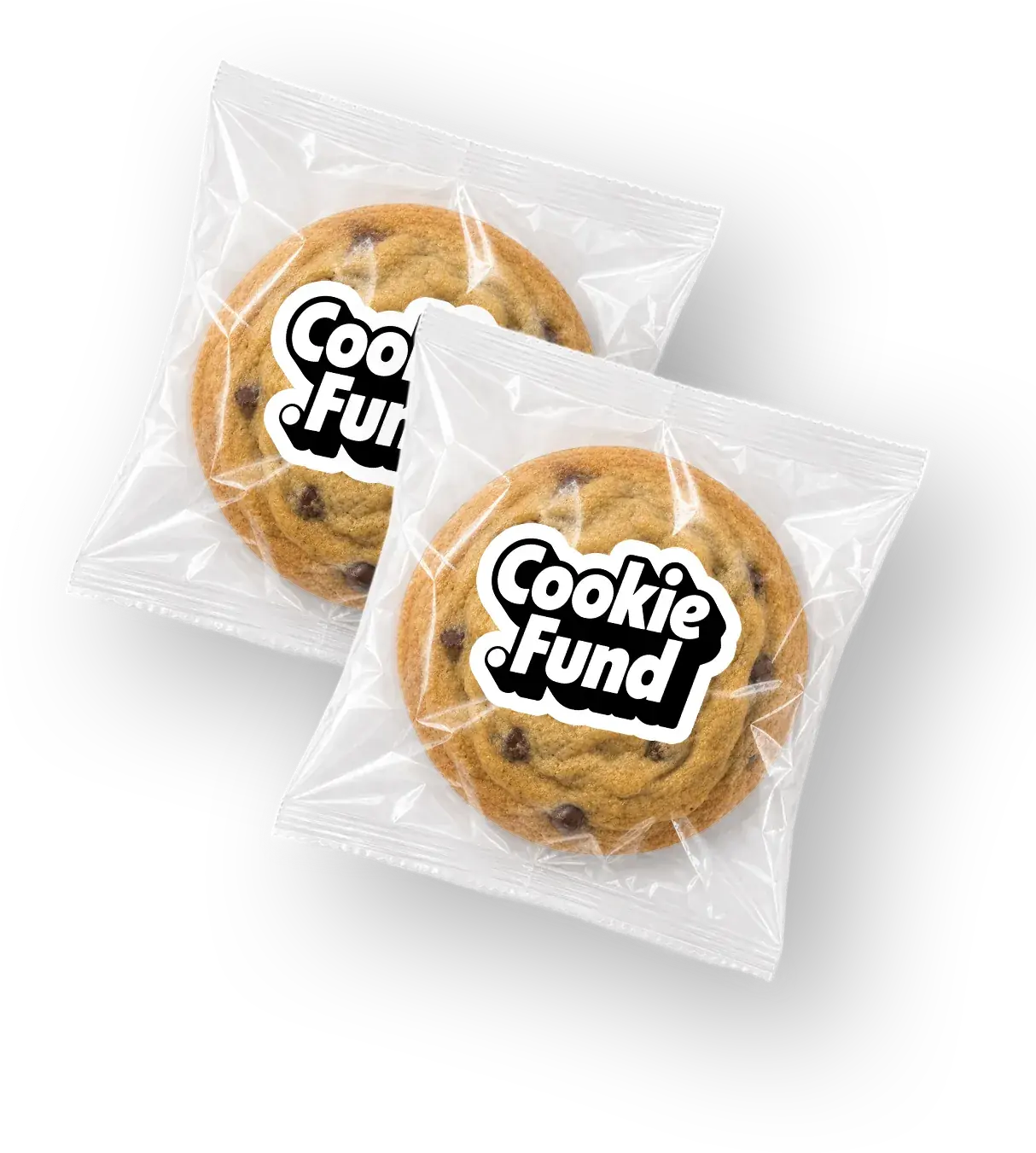 Individually wrapped Cookie.Fund cookies